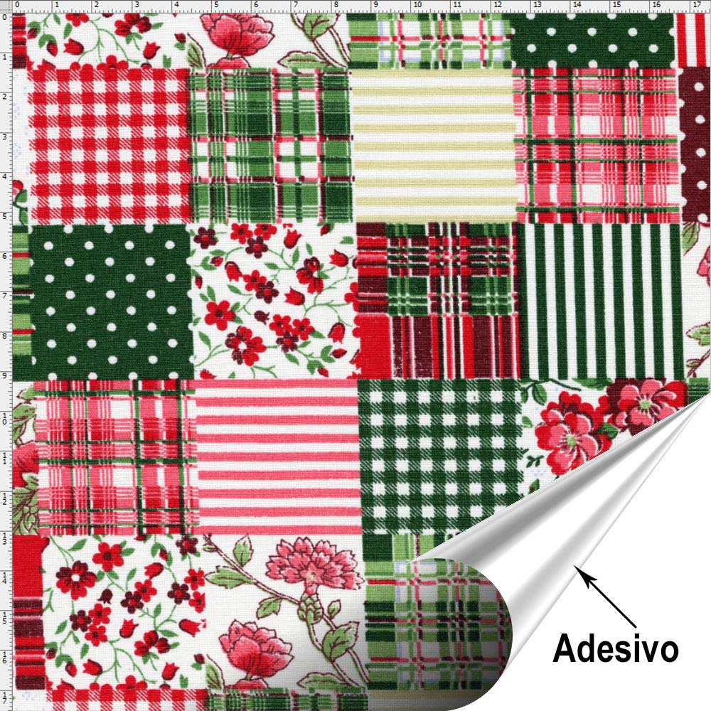 Tecido Adesivo para Patchwork Natal 013 (45×70) Bazar Horizonte Artesanato Açoriano Florianopolis ~ Tecido Adesivo para Patchwork Natal 013 (45×70) Bazar Horizonte