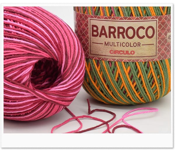 Amostra Barbante Barroco Multicolor 400g - Cores 2025