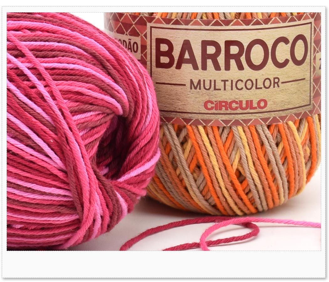 Amostra Barbante Barroco Multicolor 200g - Cores 2025