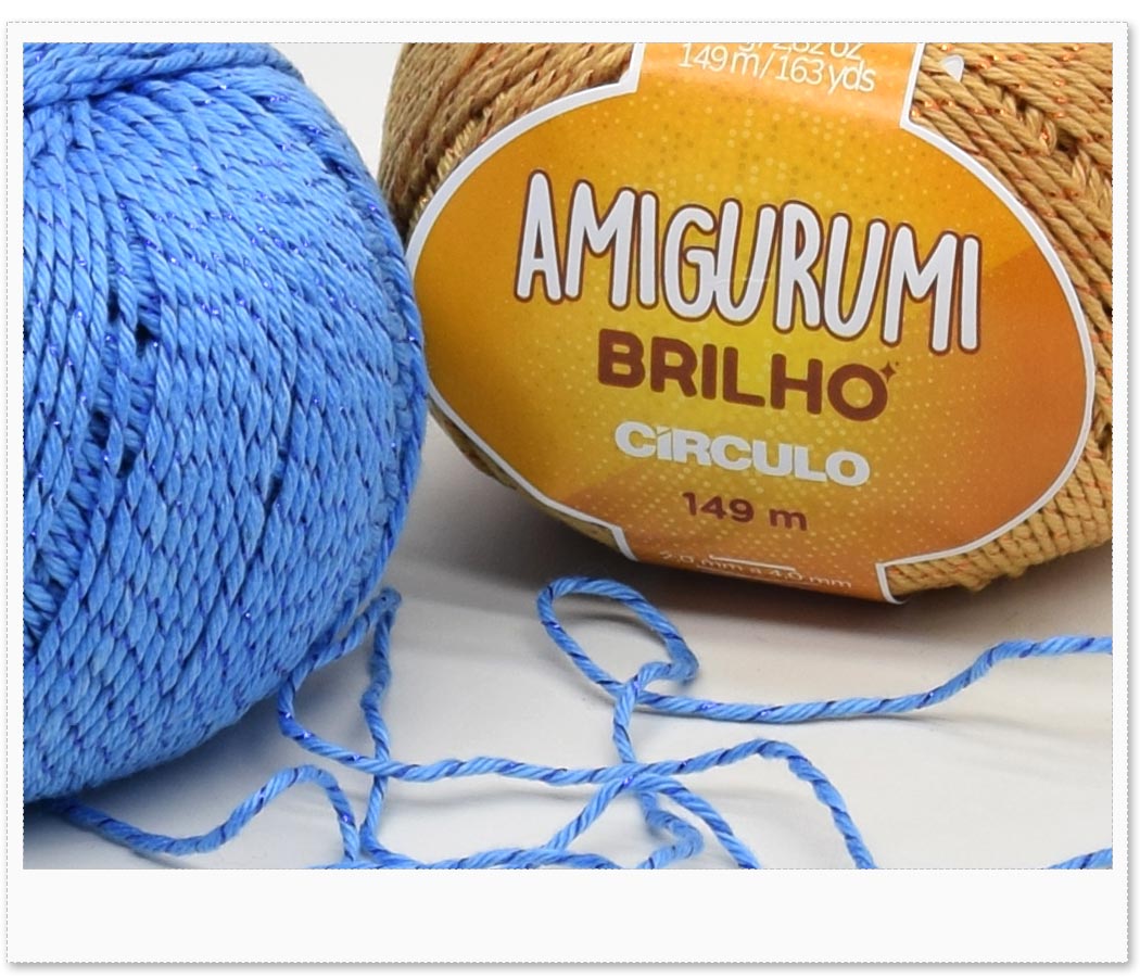 Amostra Fio Amigurumi Brilho Círculo 80g - Cores 2025