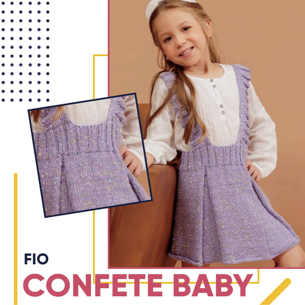 Receita Fio Confete Baby Círculo