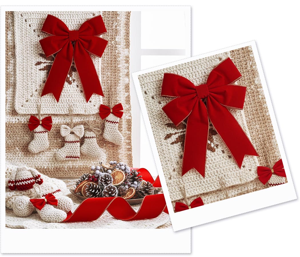 trab pronto Fita Aramada Veludo Vermelho com Ourela Dourada FC003-063