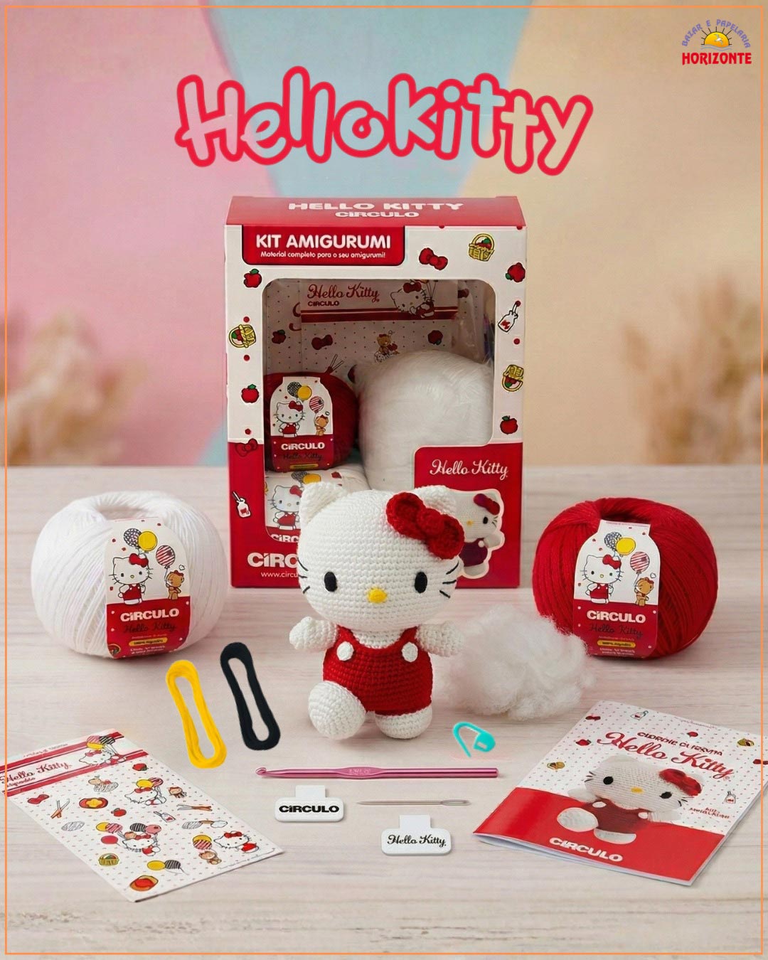 Amostra Hello Kitty and Friends - Hello Kitty Look Vermelho