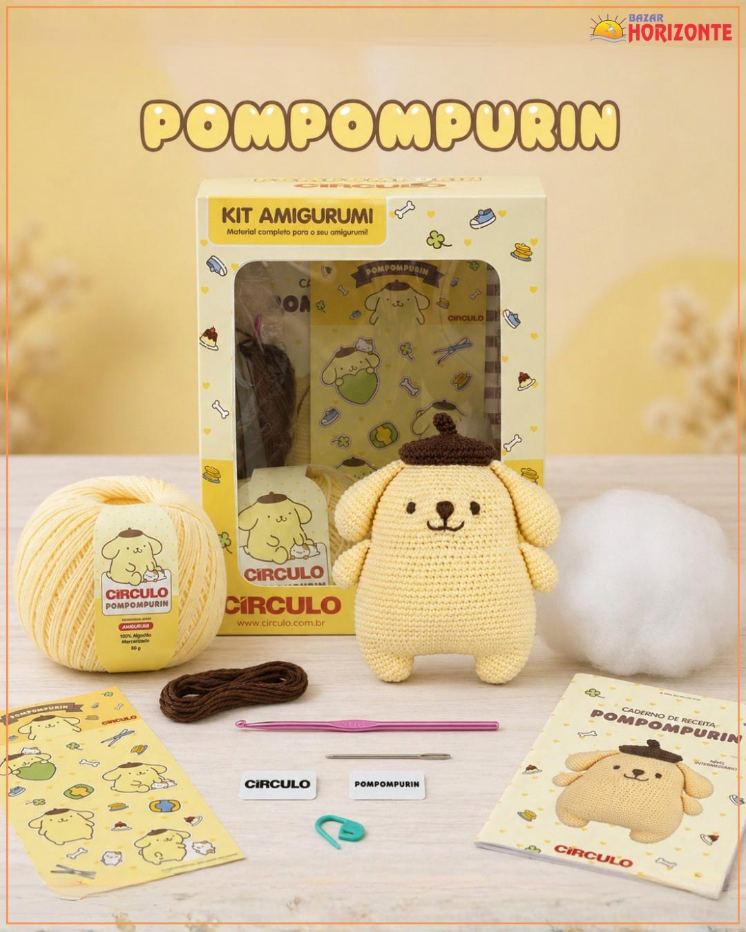 Amostra Hello Kitty and Friends - Pompompurin