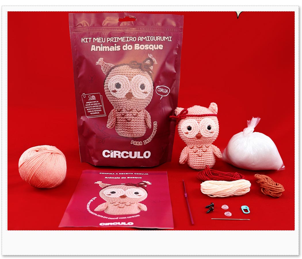 Kit Animais do Bosque - Coruja Amostra