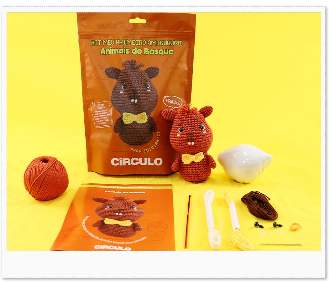 Kit Animais do Bosque - Esquilo Amostra