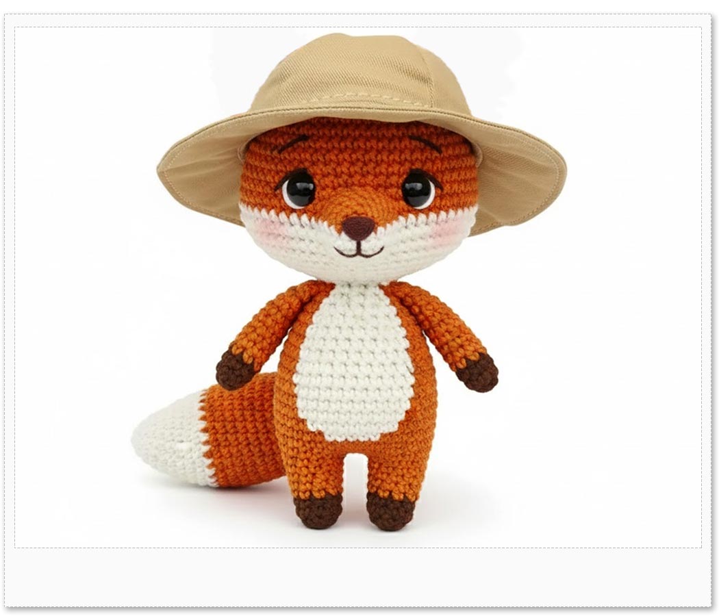 Amostra Mini Chapéu de Tecido para Amigurumi