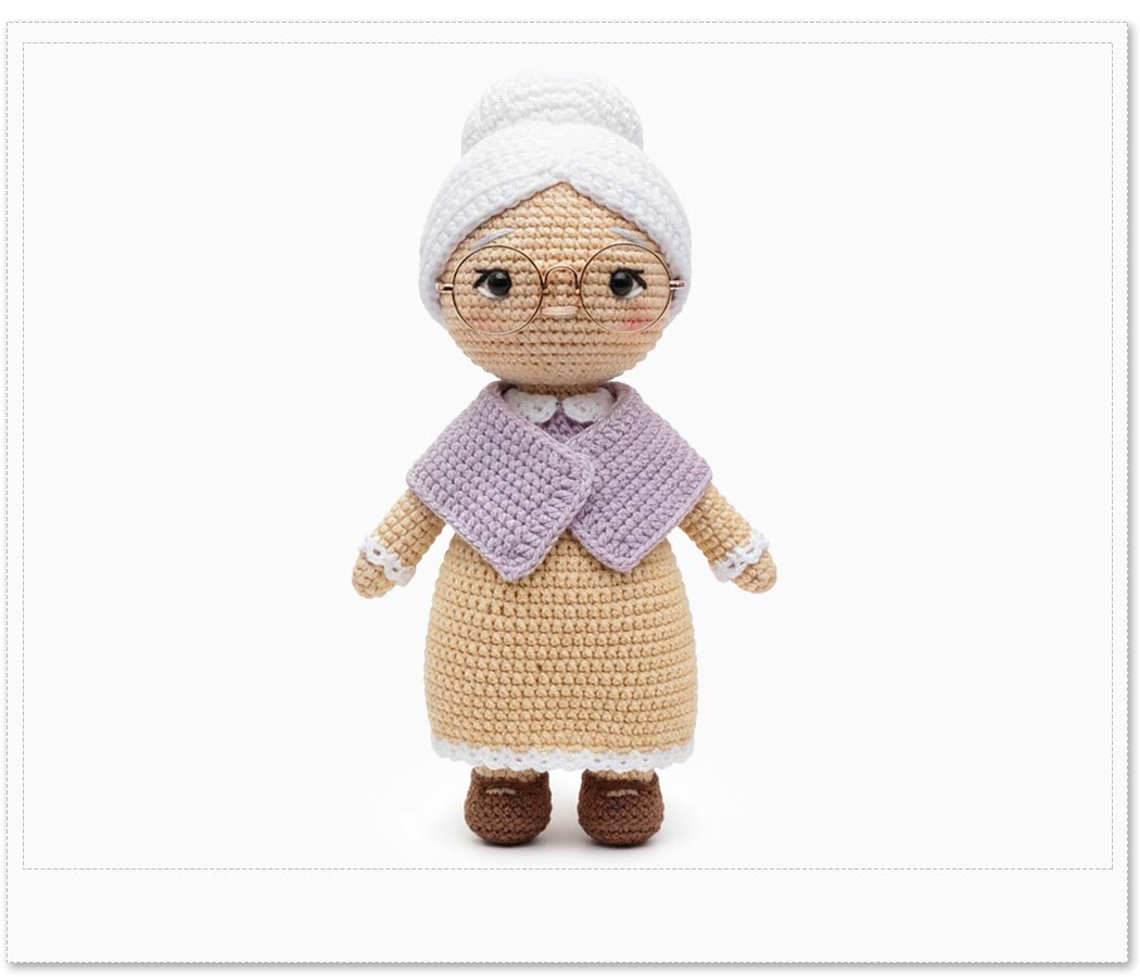 Amostra Mini Óculos para Amigurumi Redondo Rose Gold Grande