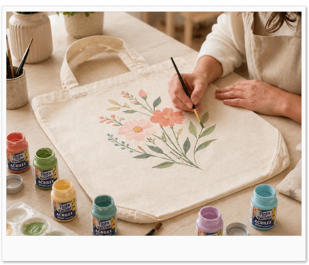 Amostra Sacola Ecobag Grande para Pintura - Ibirapuera