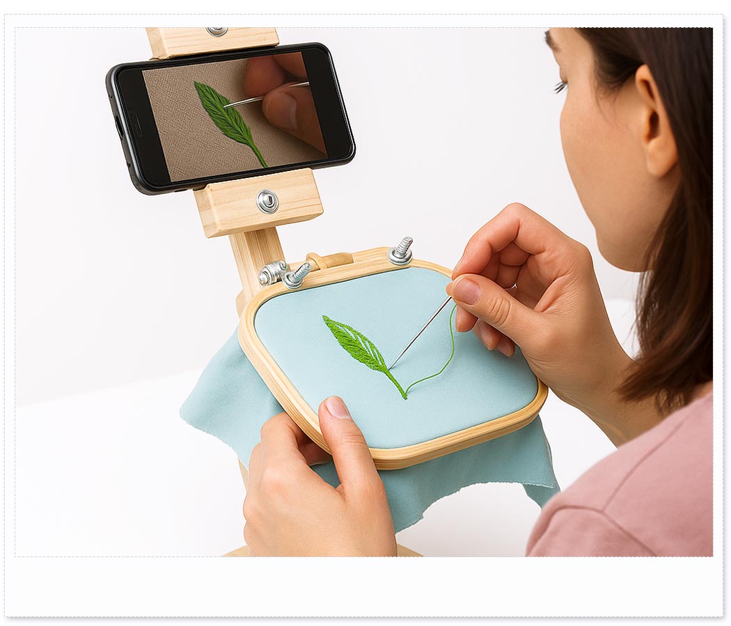 Amostra Suporte para Bastidor com Base para Celular