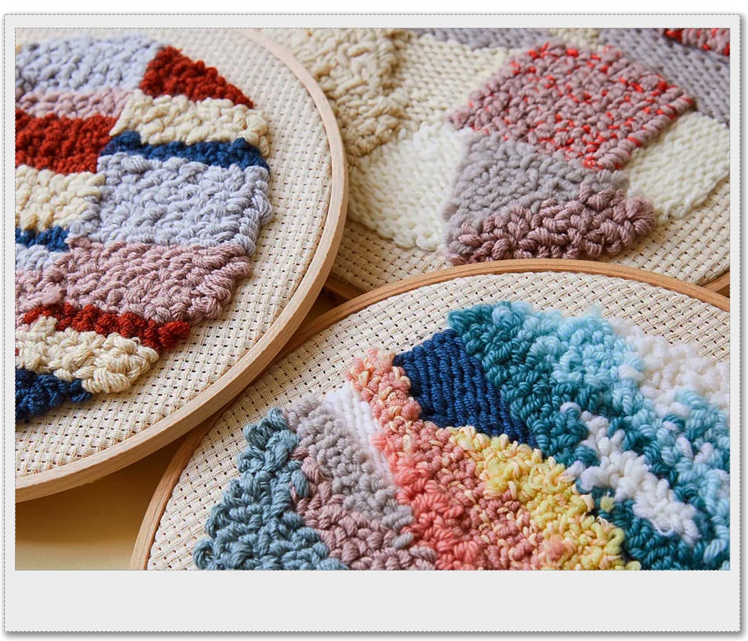 Amostra Tecido Punchneedle Aida DMC