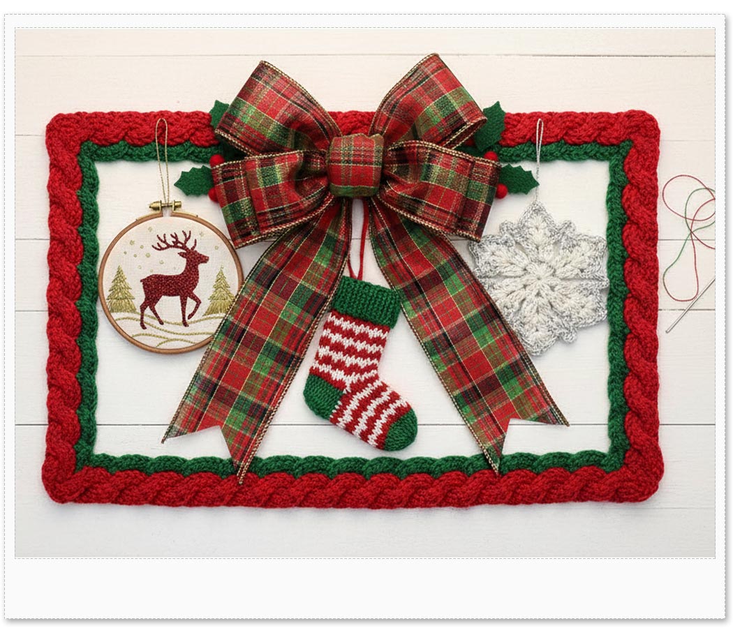 Amostra Fita Xadrez Natal com ourela