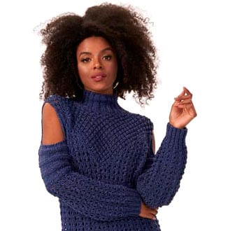 Blusa de Crochê Bege - Fio Cisne Hobby