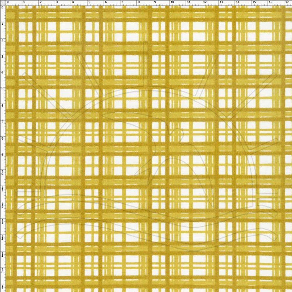 Tecido Xadrez Amarelo Mostarda Fabricart Bazar Horizonte