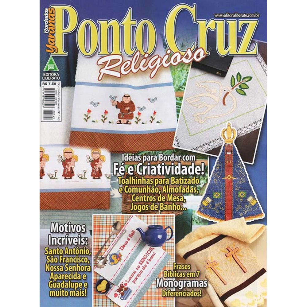 Grafico Ponto Cruz Religioso Revista Ponto Cruz Religioso Ed. Liberato nº143 - Tricochetando