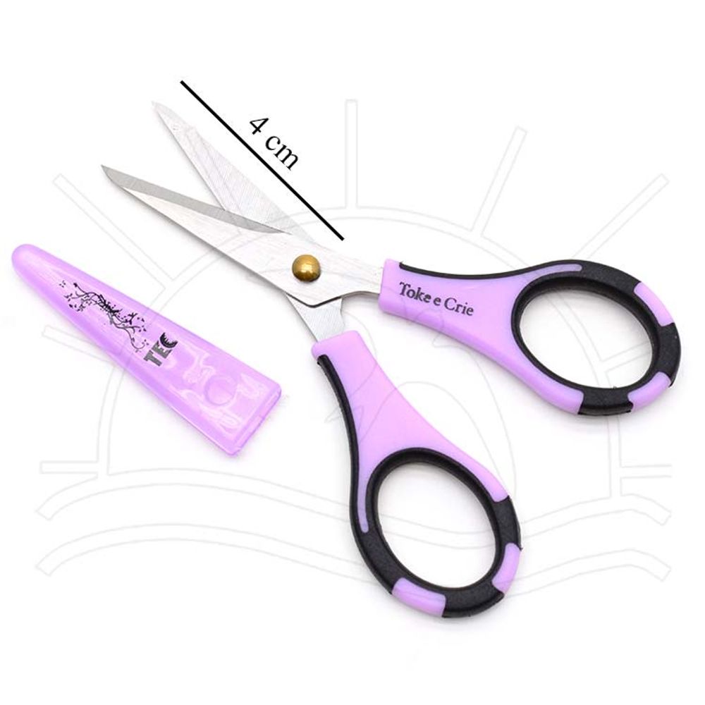 Tesoura Soft Titanium Toke E Crie Tesoura Arte & Hobby Toke e Crie 13cm - Tricochetando