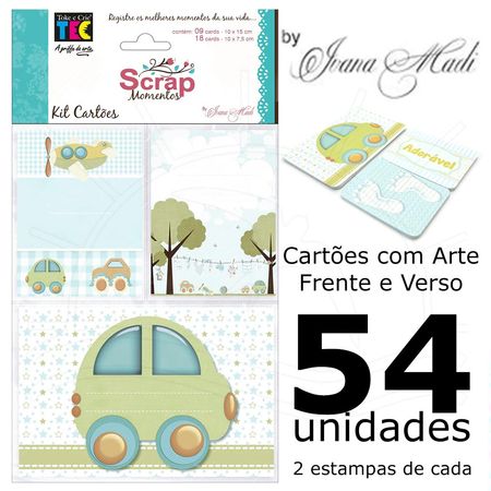 KIT CARTÕES PARA SCRAP MOMENTOS BY IVANA MADI KIT CARTÕES PARA SCRAP MOMENTOS BY IVANA MADI