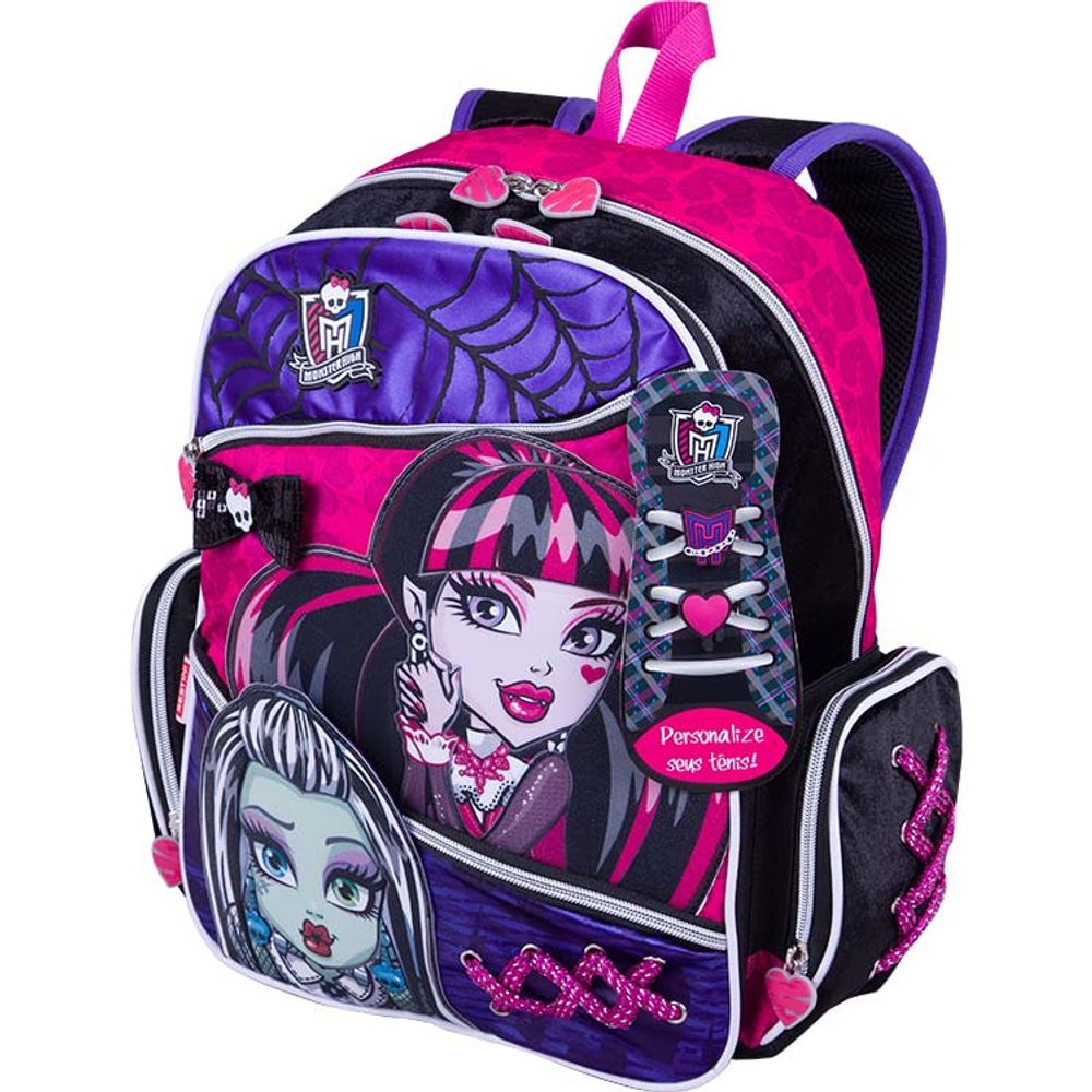 Mochila Monster High 15Z Grande 40cm - Tricochetando
