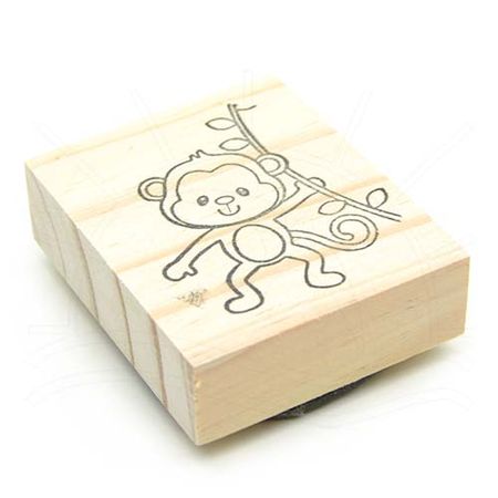 Placa Decorativa Infantil Macaco Desenho Marrom