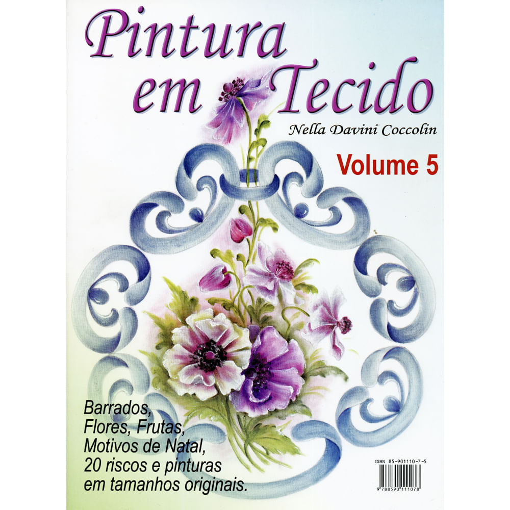 Revista Pintura em Tecido Nella Davini Coccolin - Volume 5 - Bazar Horizonte