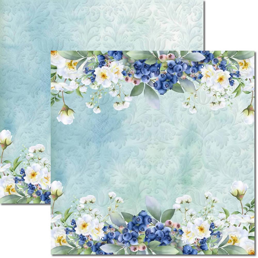 Papel para Scrapbook Arte Fácil - SC-726 Blueberry 4 - Bazar Horizonte