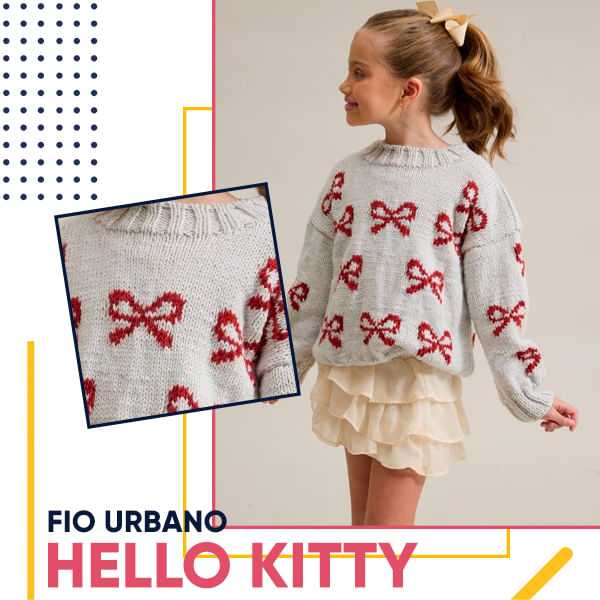 Receita Fio Urbano Hello Kitty
