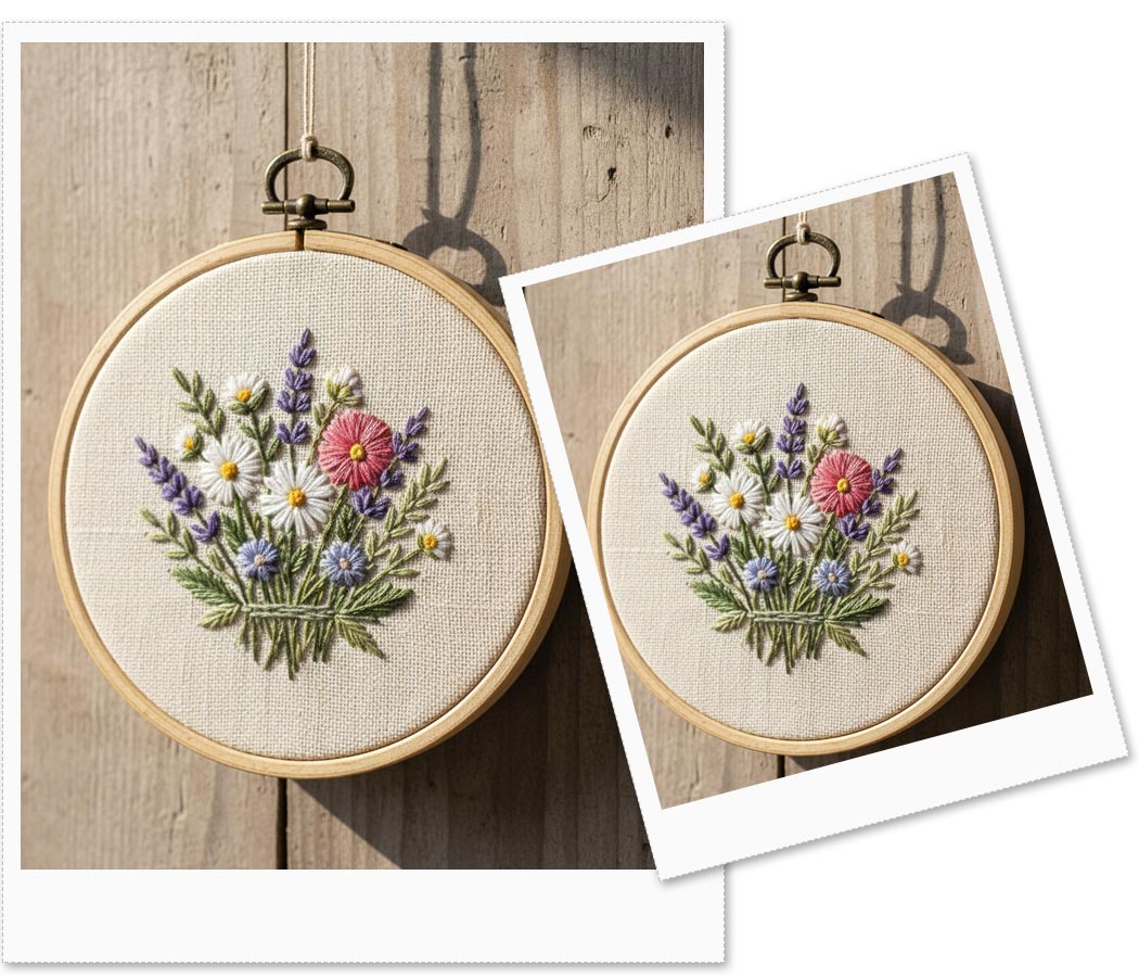 Bastidor Madeira Pingente