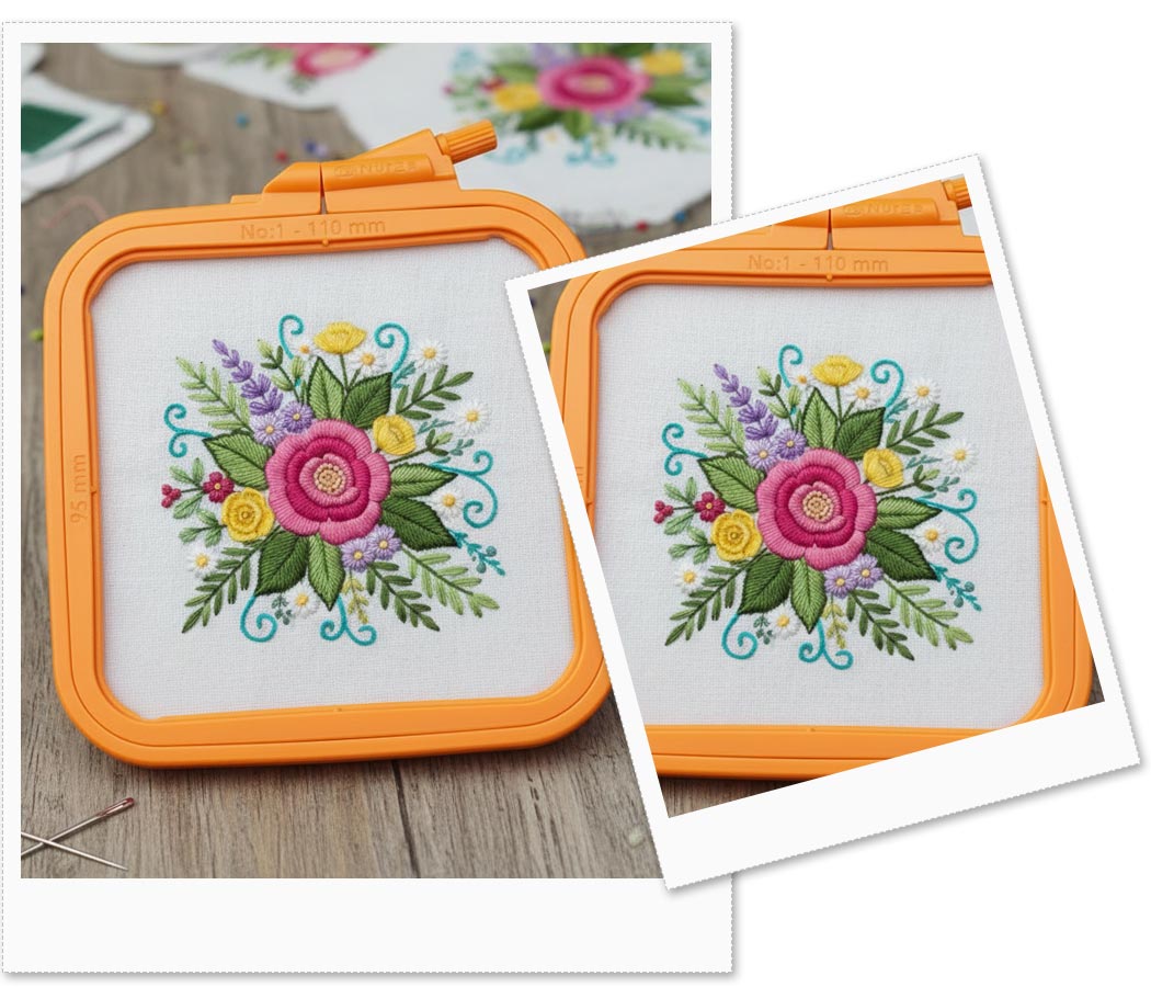 Bastidor Quadrado Laranja