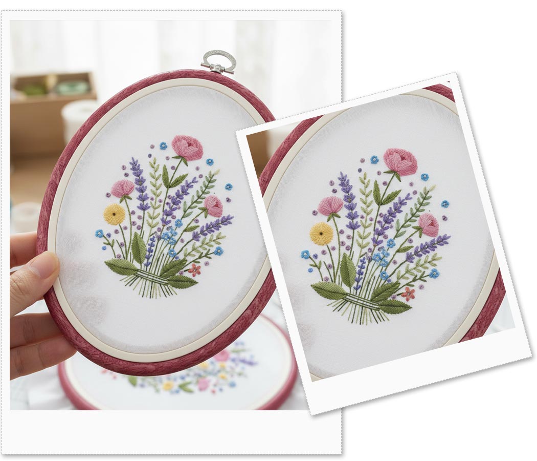 Bastidor Oval Vermelho Nurge