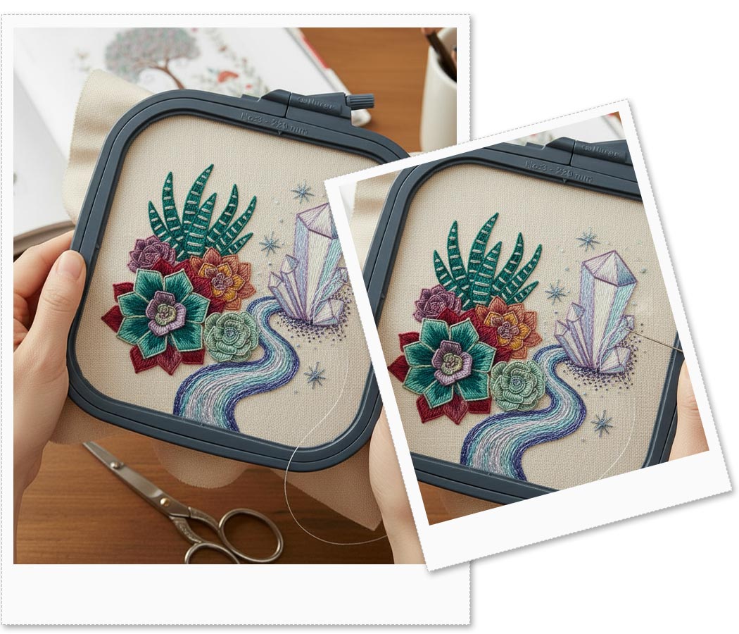 Bastidor Quadrado Cinza