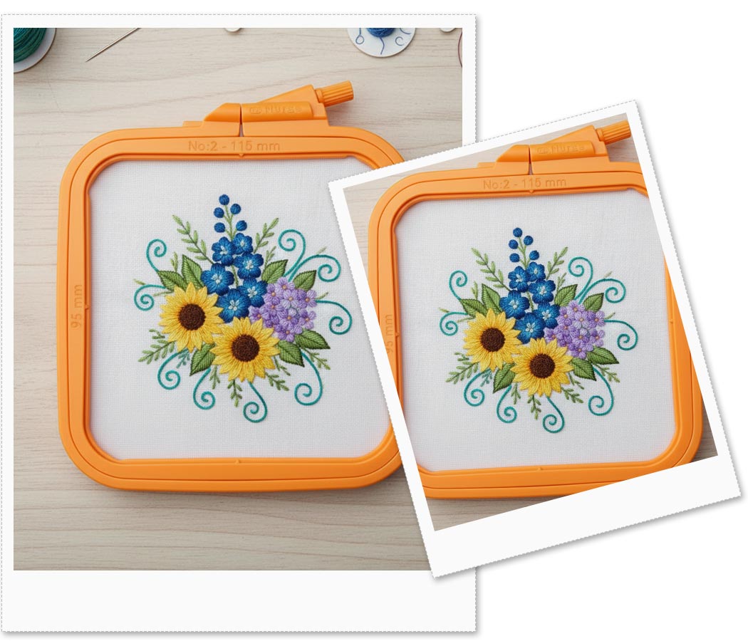 Bastidor Quadrado Laranja