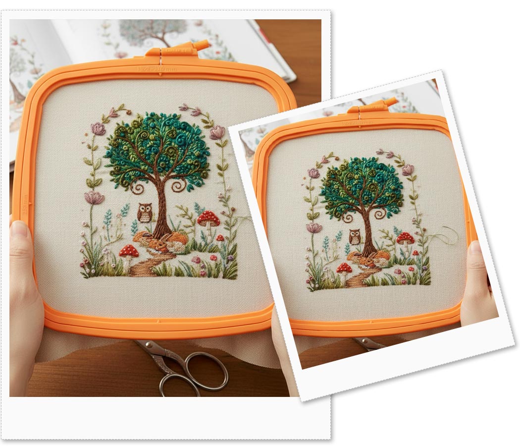 Bastidor Quadrado Laranja