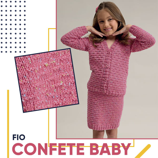 Receita Fio Confete Baby Círculo